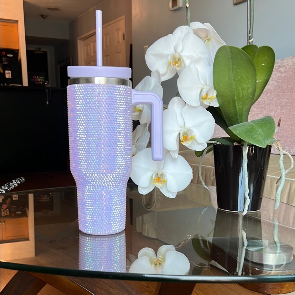 Iridescent Tumbler with Handle